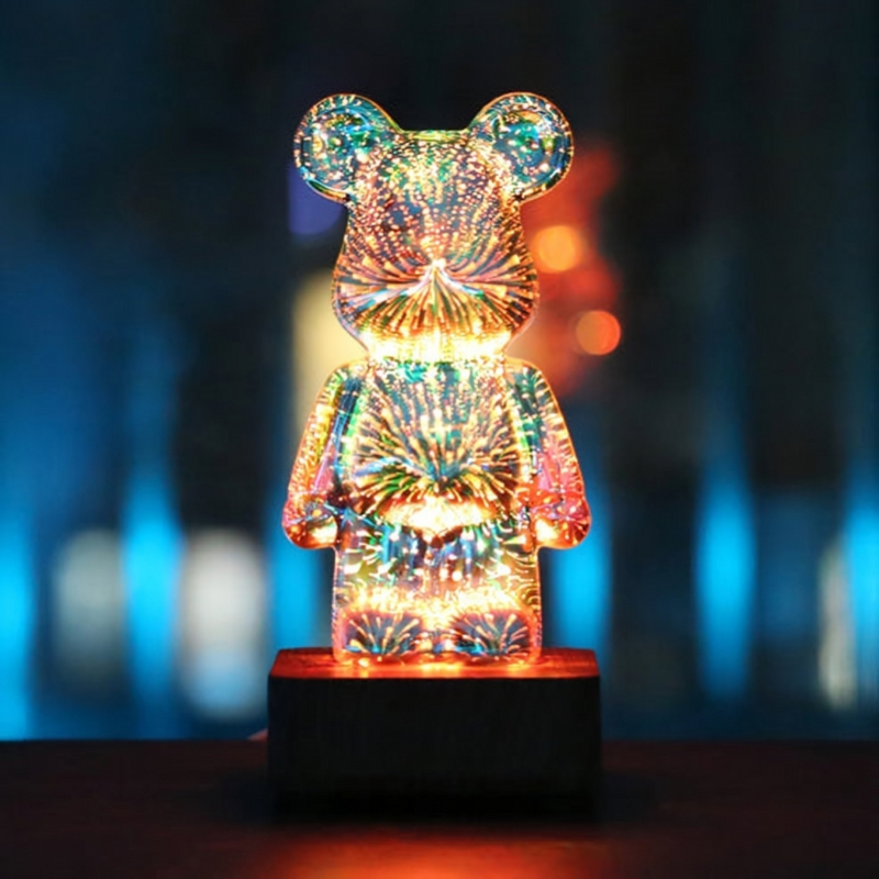 Fireworks Bear Lamp