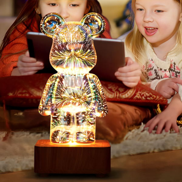 Fireworks Bear Lamp